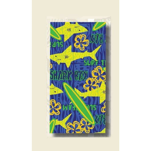Wet Shark Bay Beach Towel 30 x 60 inch