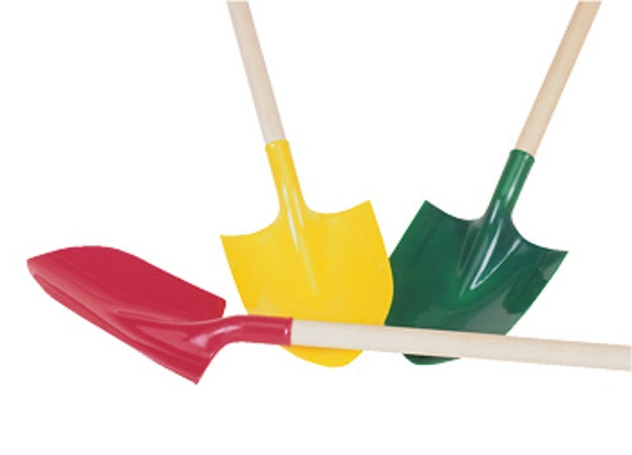 Wet 17" and 30" Wooden Handle Beach Shovels