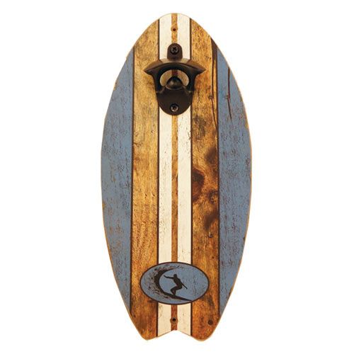 Wet Surfboard Bottle Opener Wall Mount