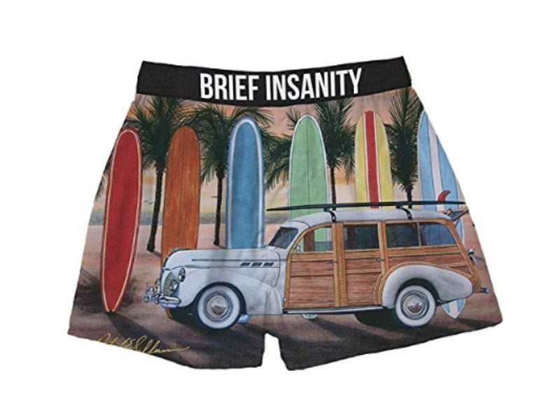 Brief Insanity Woody Surfboard Polyester Boxers