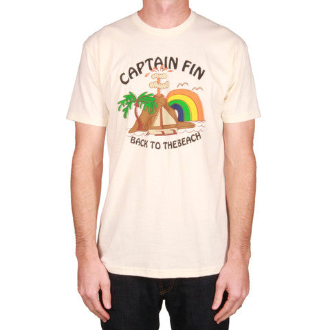 Captain Fin Co Volcano Back to the Beach Natural T-shirt