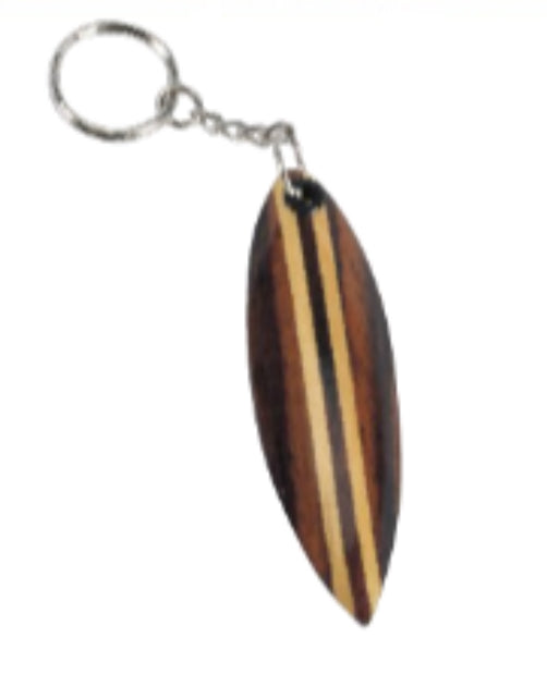 Baja Billy Wood Surfboard 4 inch Keychain