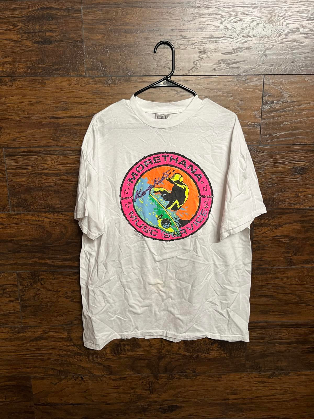 Christian Surfing T-shirt - Vintage Jesus Surf Single Stitch