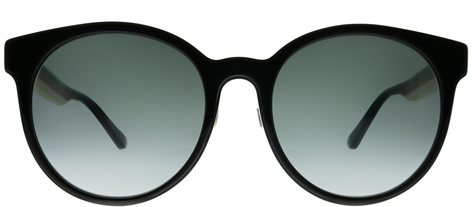 Gucci GG 0416SK 001 Round Acetate Black Sunglasses with Grey Gradient