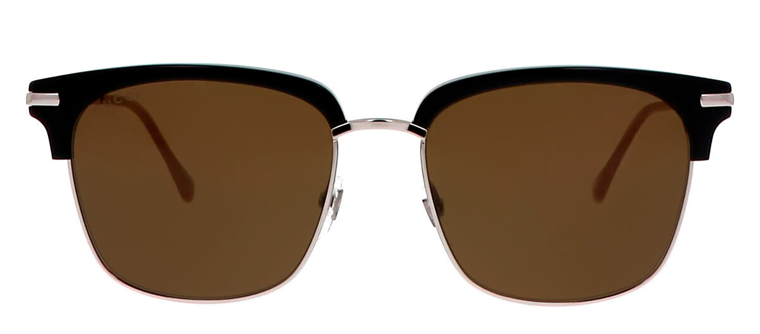 Gucci GG 0918S Rectangle Acetate Black Sunglasses with Brown Lens