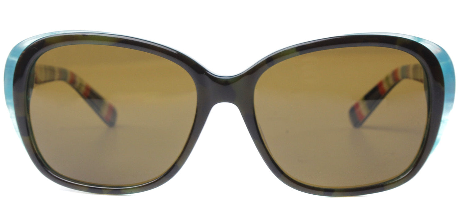 Kate Spade KS HildeP X71P Fashion Plastic Tortoise/ Havana Sunglasses with Brown Polarized Lens