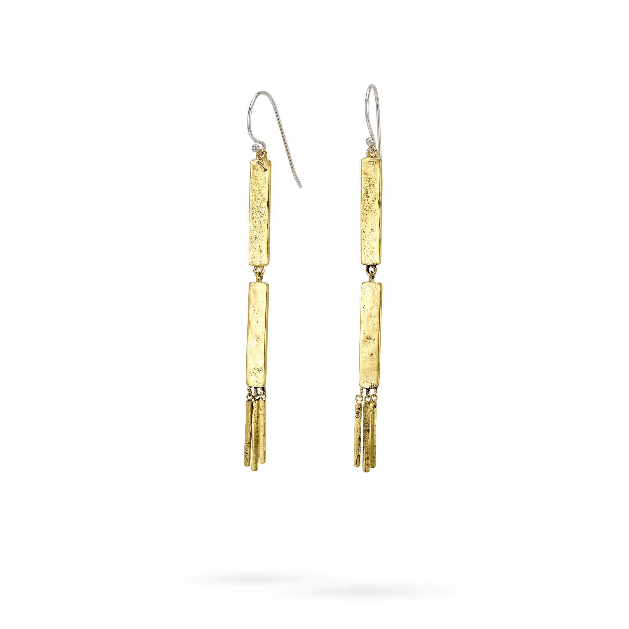 Linea Dangle Earrings - Brass