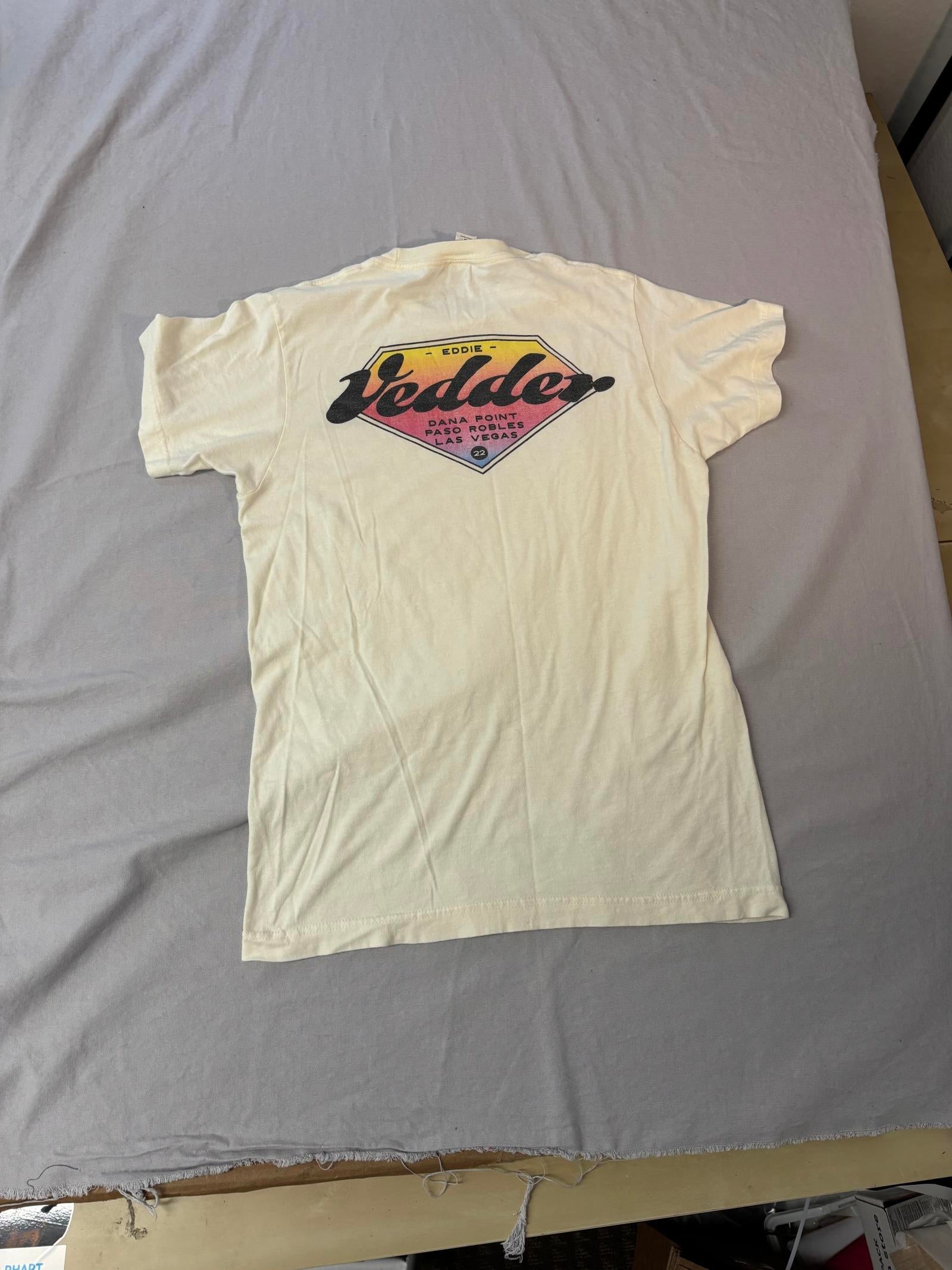 Eddie Vedder Tour Tee 2022 Vedder Surfboard Style T-shirt -S