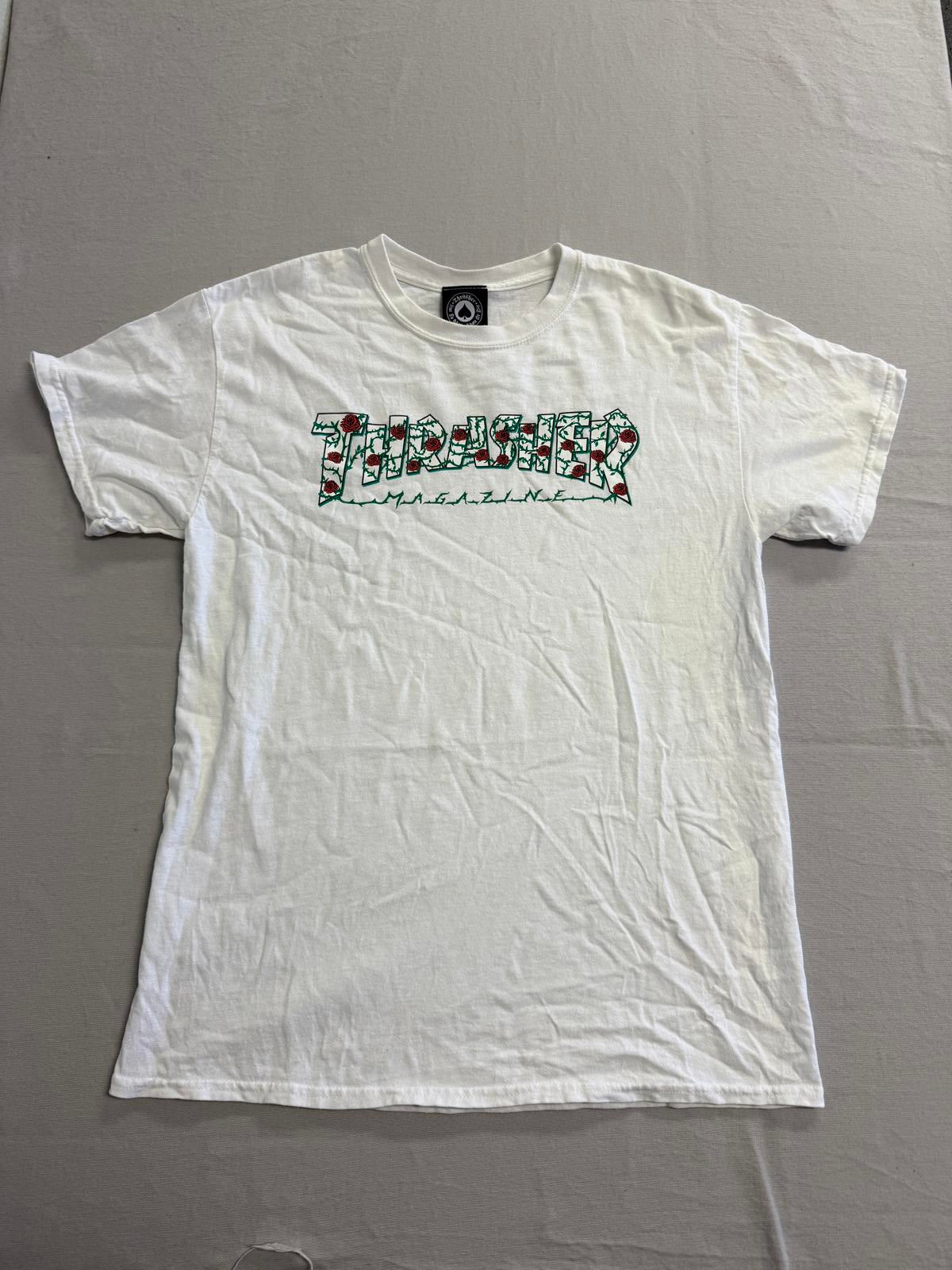 Thrasher Skateboard Magazine T-shirt Roses & Thorns - M