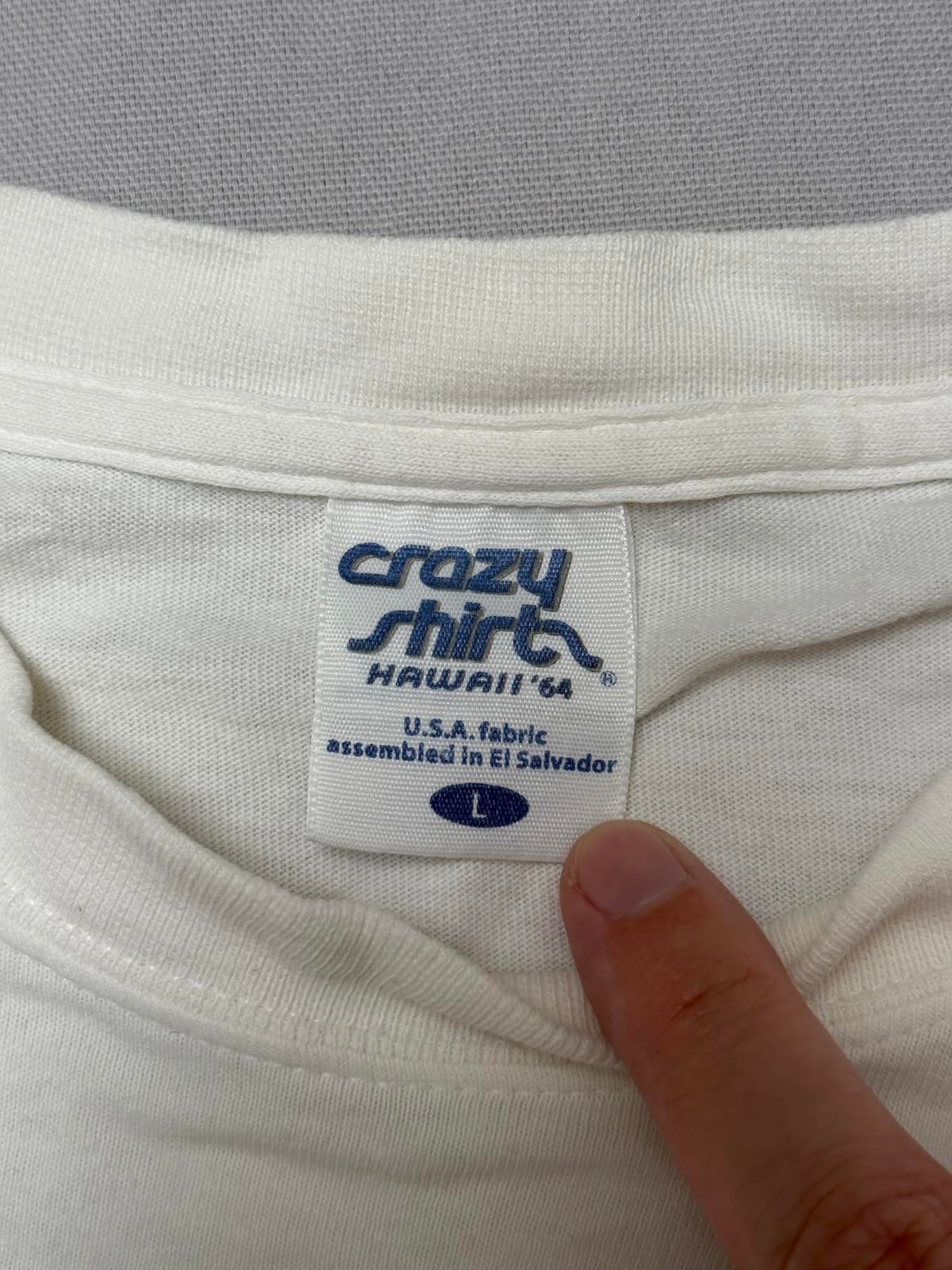 Y2K Crazy Shirts Pin Up Surfer Girl North Shore LS Tee - L