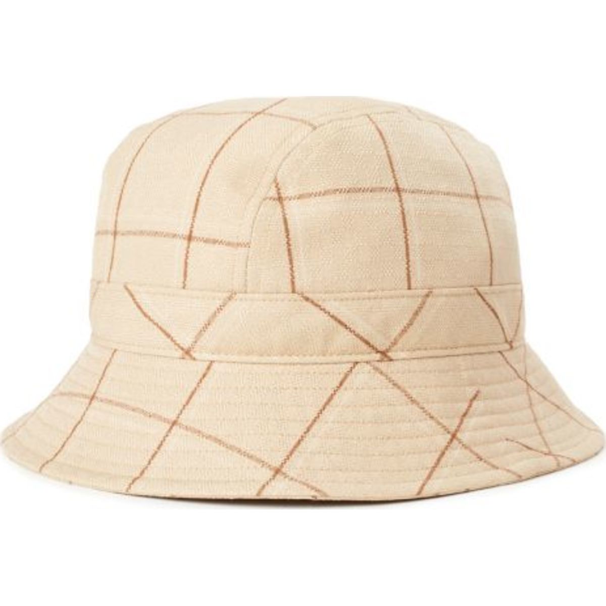 Bromley Bucket Hat - Tan Plaid