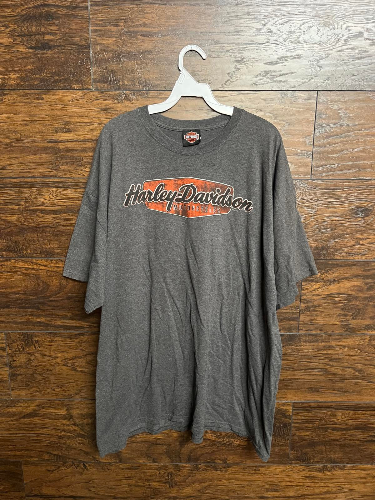 T-shirt Harley Davidson Surfboard Flames Bald Eagle Surf Tee