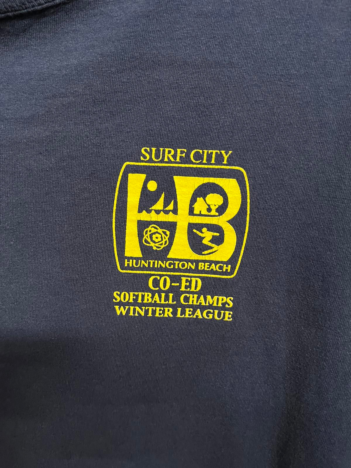 Huntington Beach City Seal Logo Vintage Surfboard / Softball