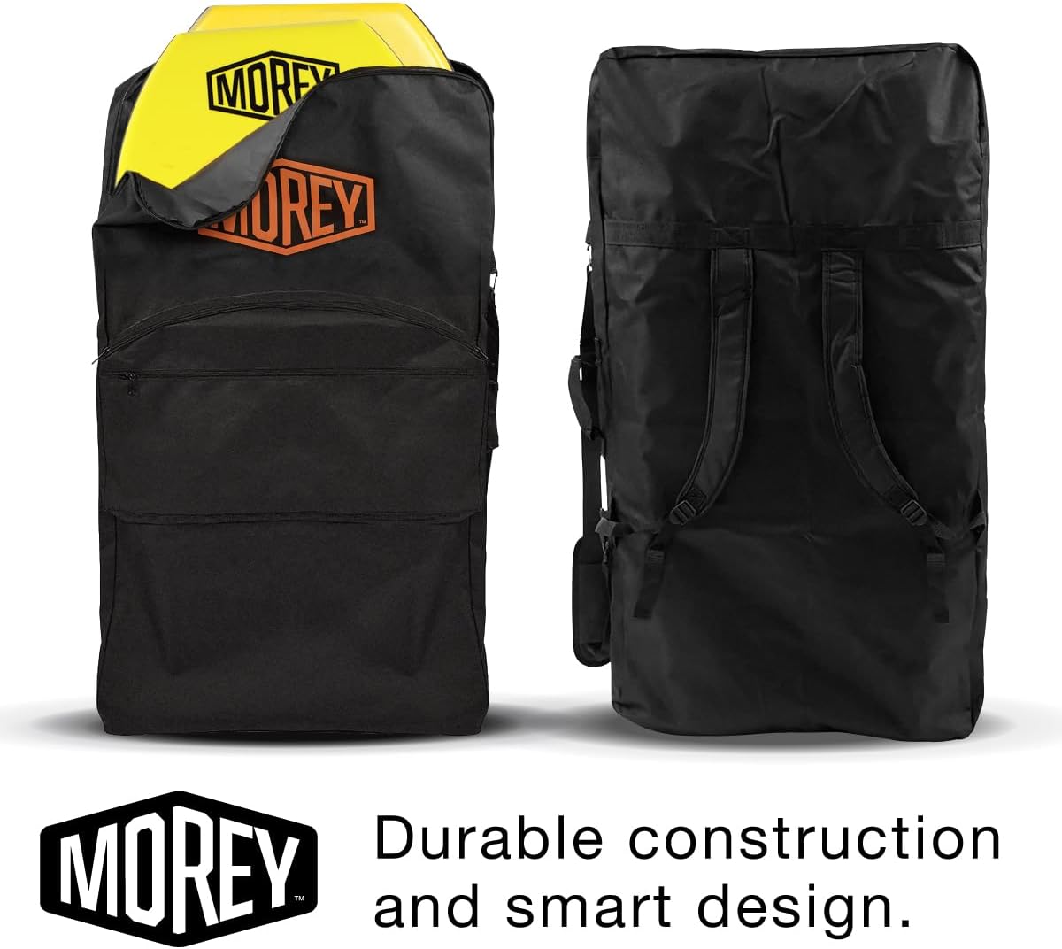 Morey Basic Bodyboard Bag - Black (Up to Two Bodyboards)