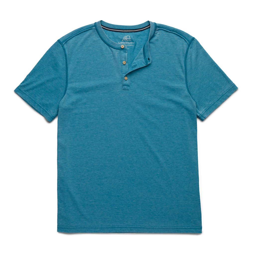Sean Garment Dye Thermal Henley - Blue - Surfside Supply Co. – Surfside  Supply Co.