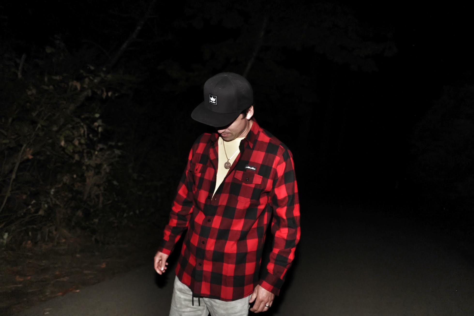 MENS Long Sleeve Flannel Red And Black