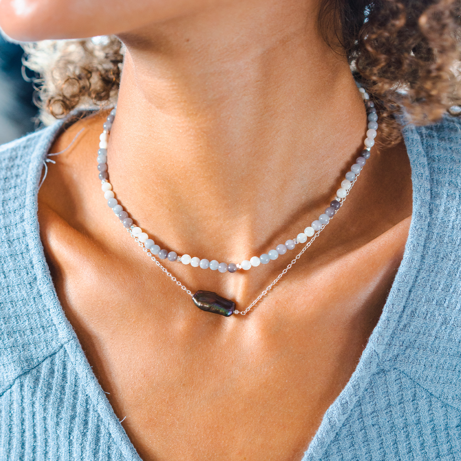 Self Love Baroque Necklace (Silver)
