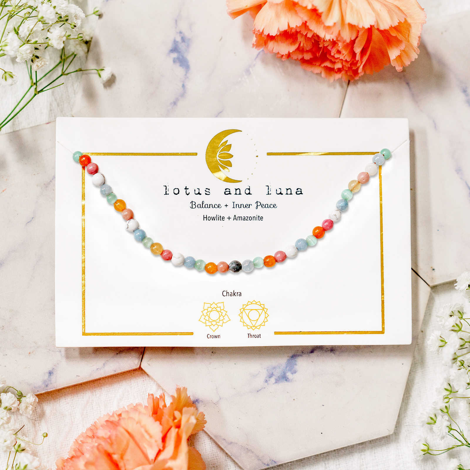 Balance + Inner Peace 4mm Healing Necklace