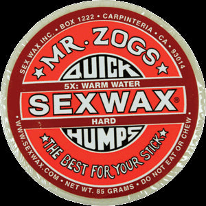 Sex Wax Quick Humps 5X Red Hard Surf Wax