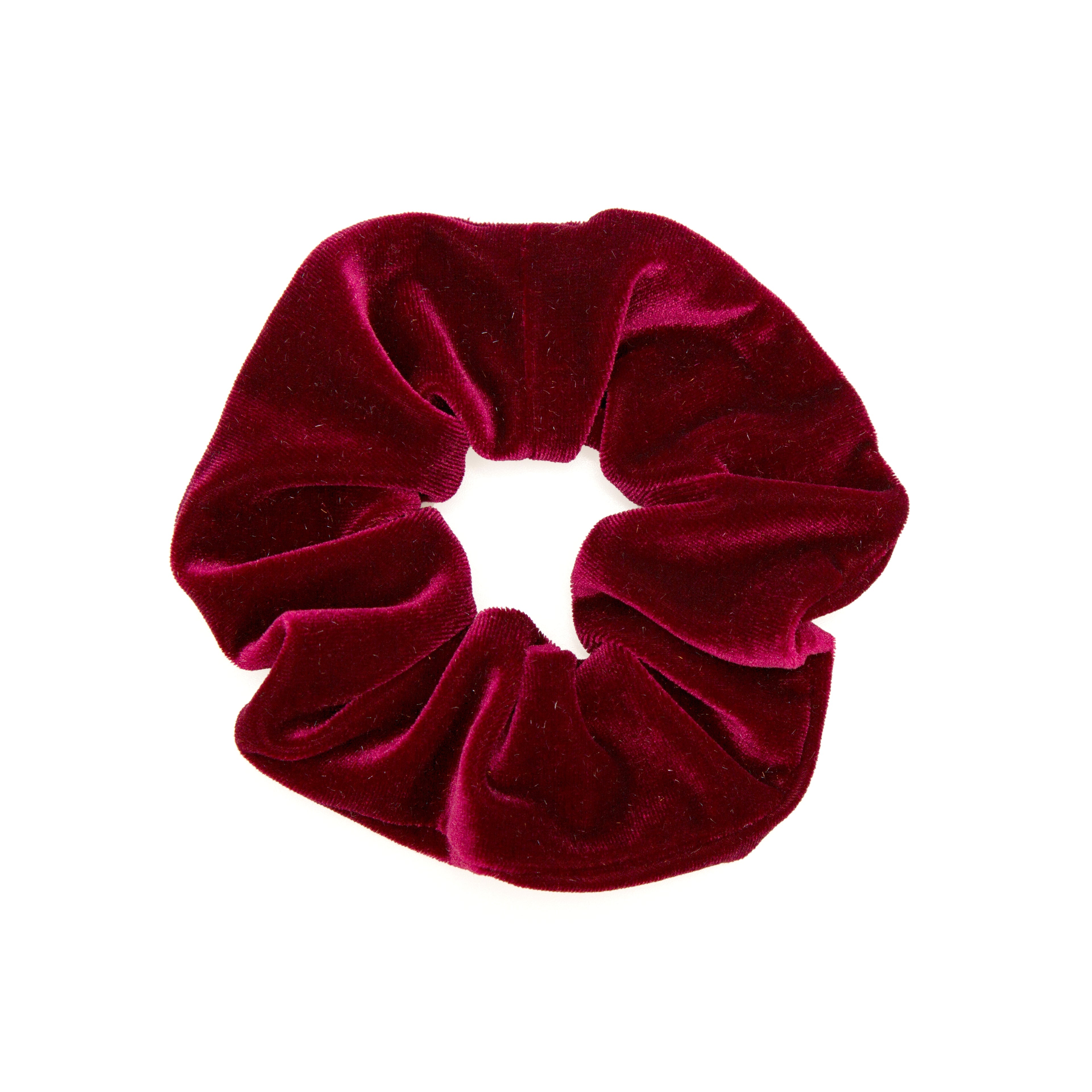 Cranberry Velvet Scrunchie