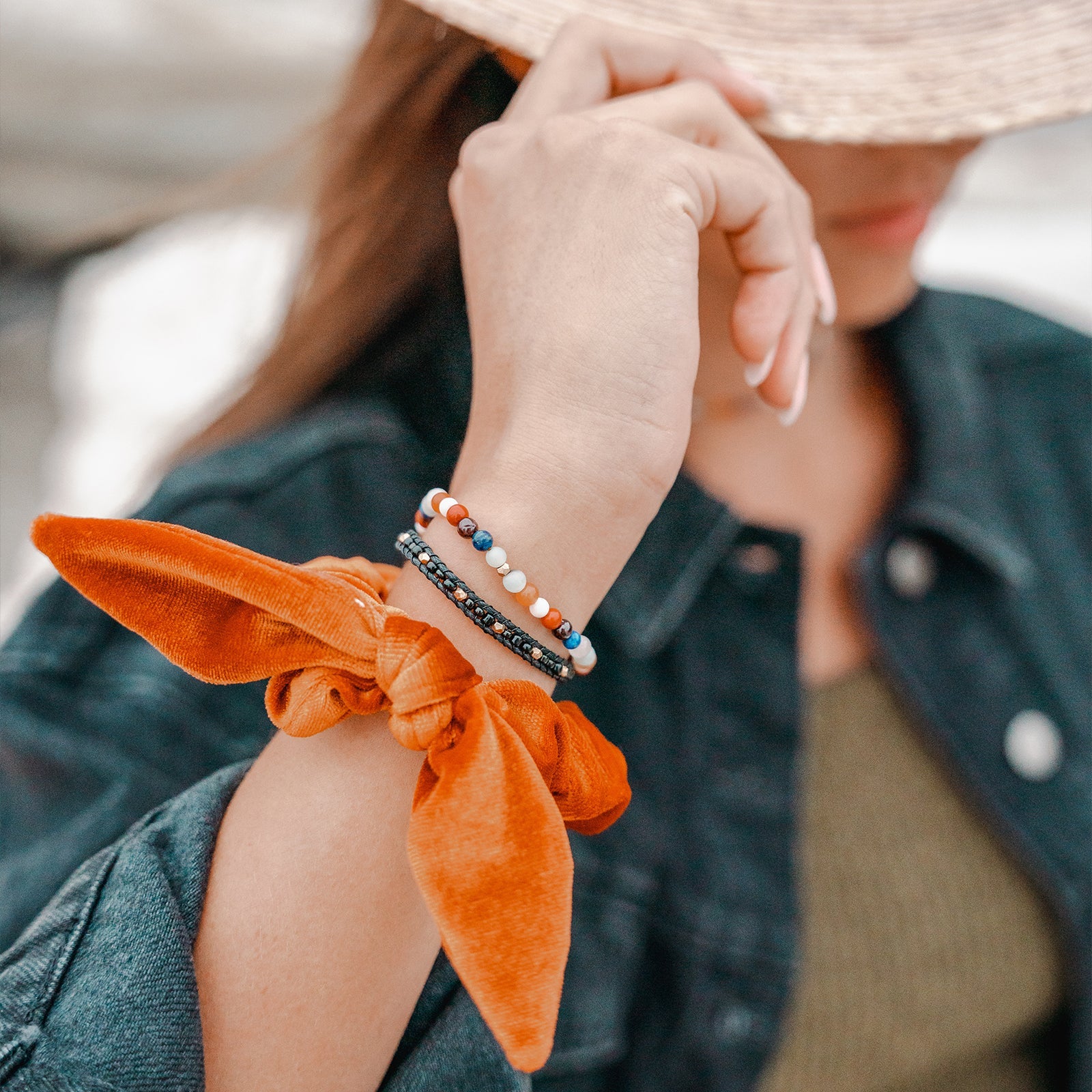 Sedona Velvet Scrunchie (With Bow)