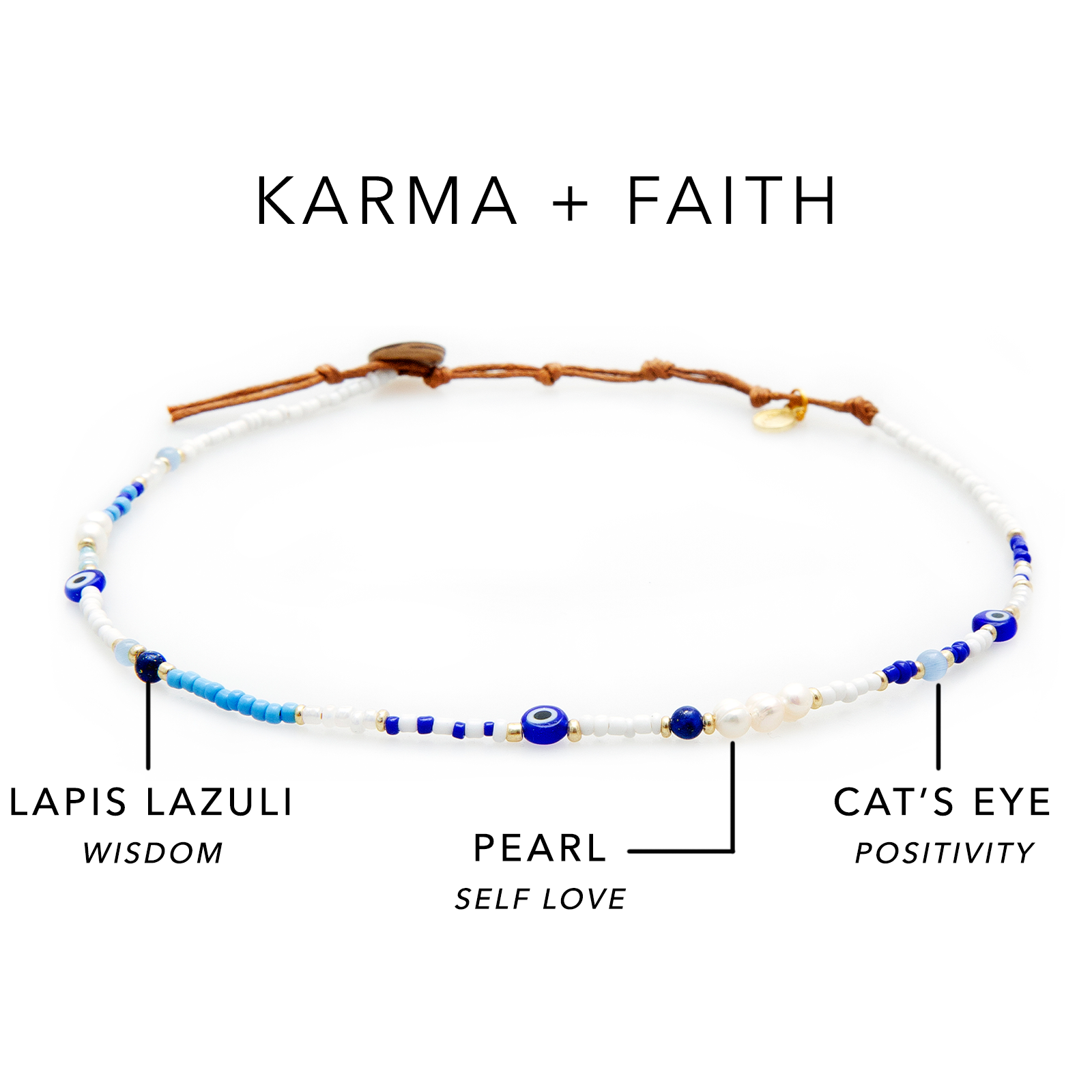 Karma + Faith Evil Eye Necklace