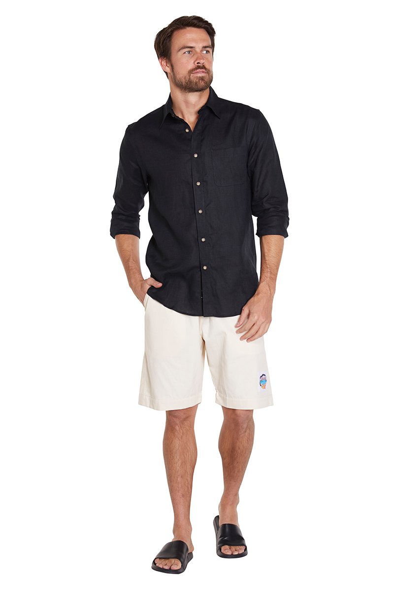 Mens - Classic Shorts - Plain Natural - Australian Made