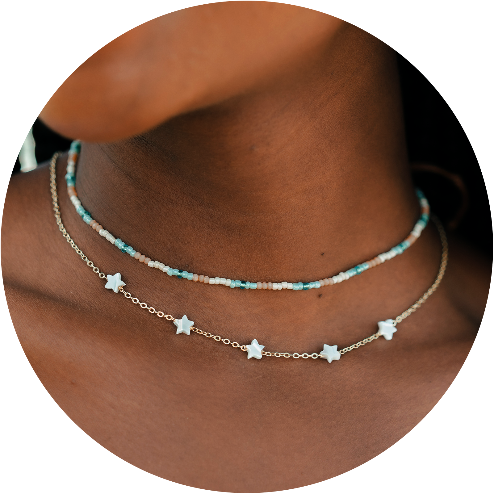 Sherbet Sunset Necklace Set
