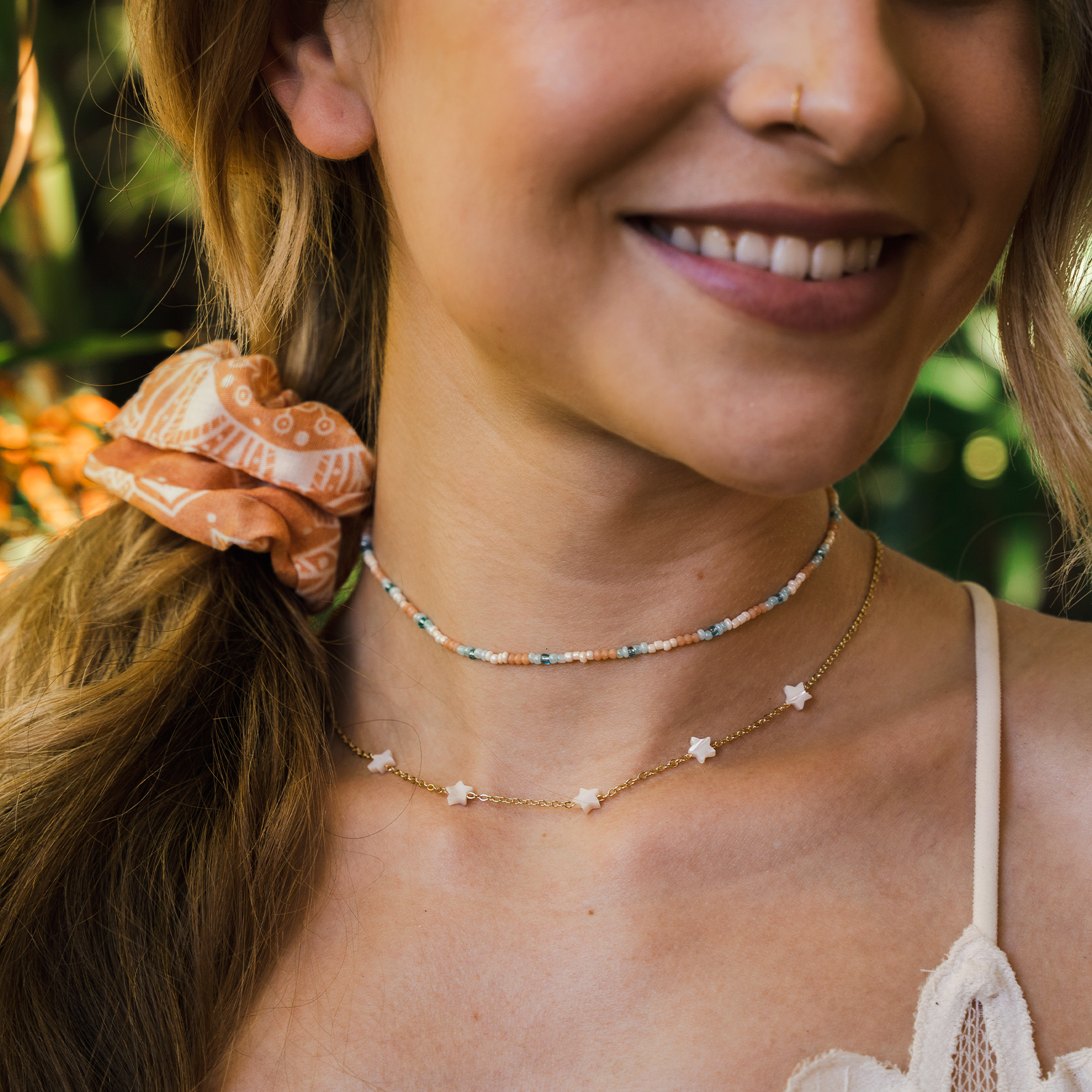Sherbet Sunset Necklace Set