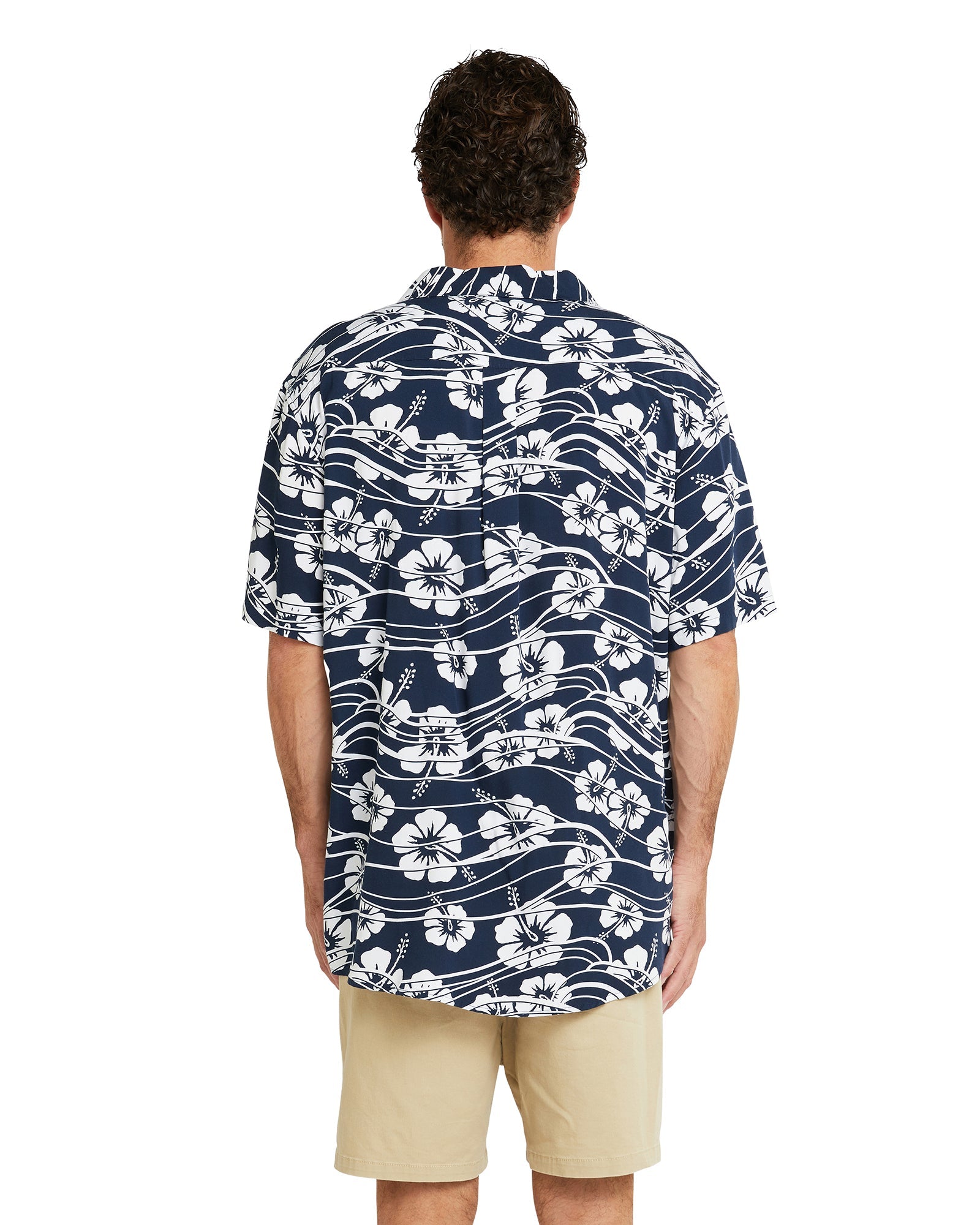 Mens - Aloha Short Sleeve Shirt - Tooth Taker - Navy