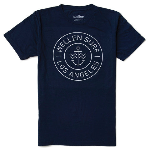 Wellen Anchor Tee Navy T-Shirt