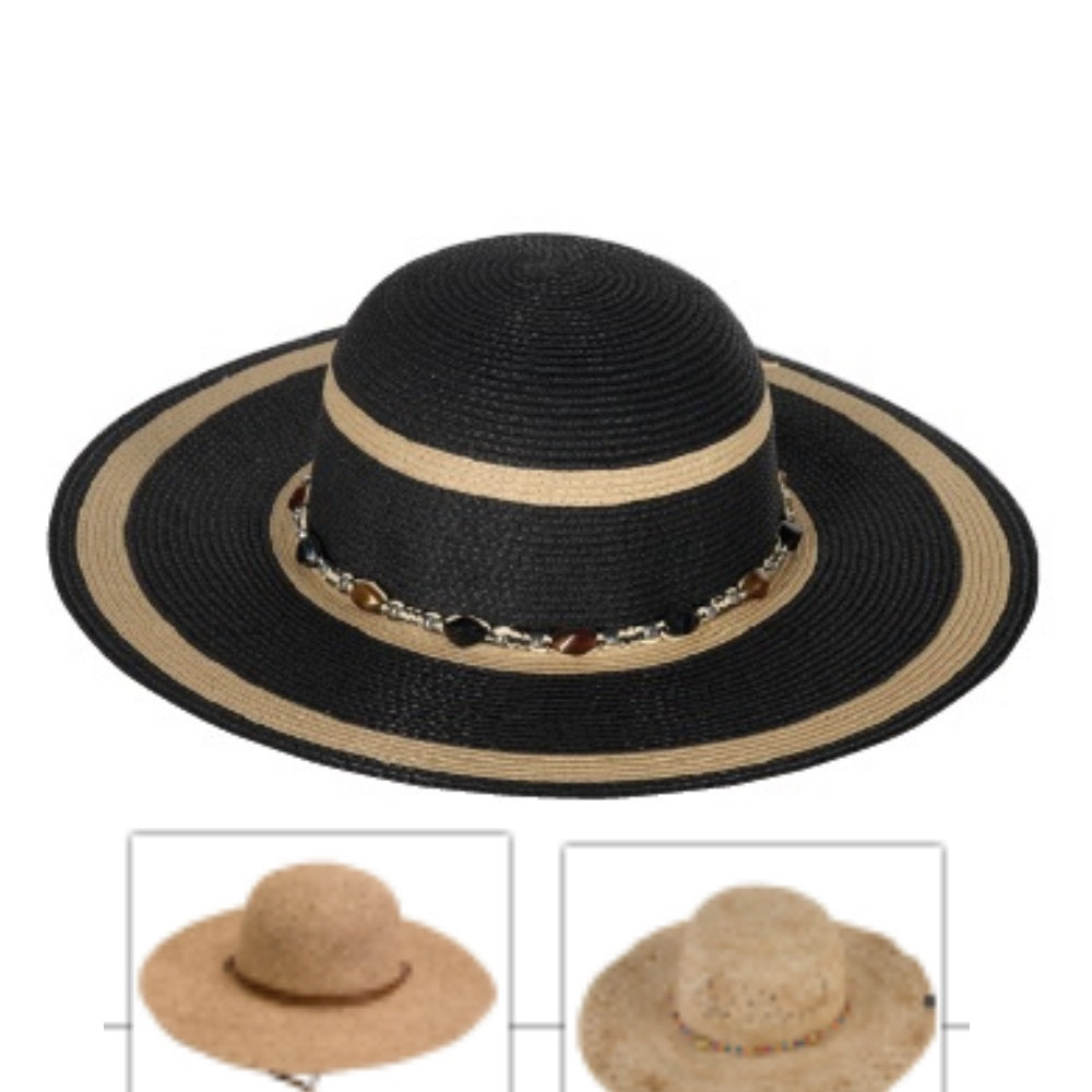 Wet Beach Girl Casual Straw Wide Brim Hat