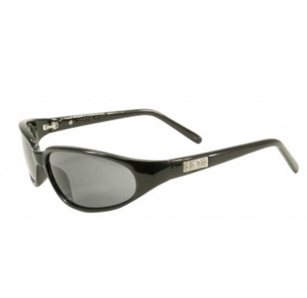 Black Flys Micro Fly Shiny Black/Smoke-Polarized Sunglasses