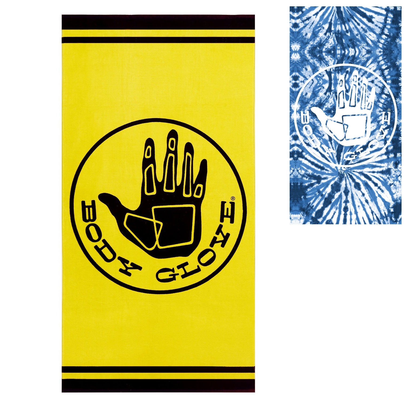 Body Glove Classic 80s Hand Print Beach Towels - 70 x 35 Inches