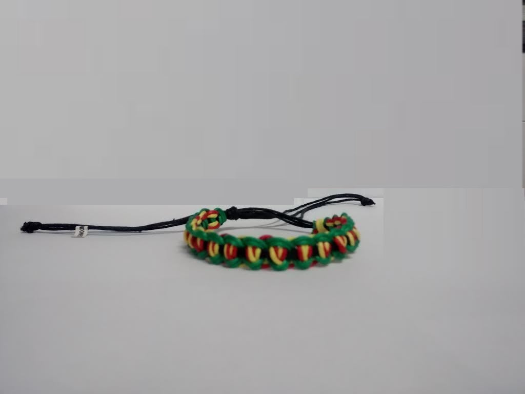 Baja Billy Rasta Braided Bracelet