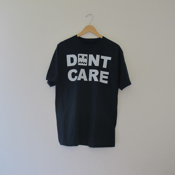 Don't Care Script Black T-shirt