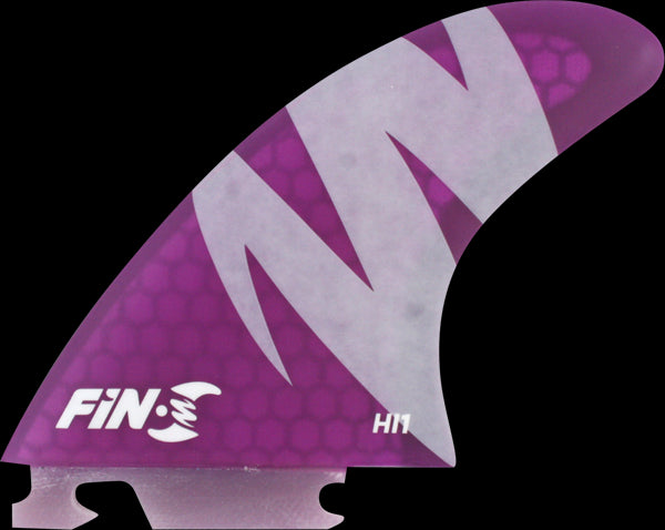Fin-S Hi-1 Honeycomb Purple 3 Fins