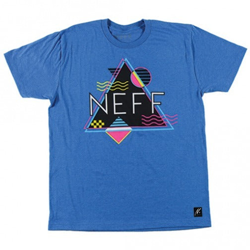 Neff Geometric Blue Heather T-shirt