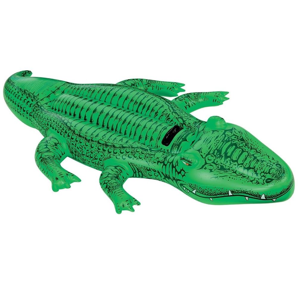Intex Giant Alligator Inflatable Ride On Pool Toy