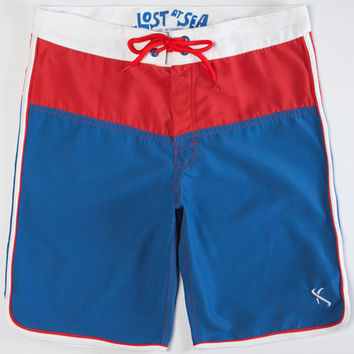 Lost The Grunt Red/White/Blue Boardshort