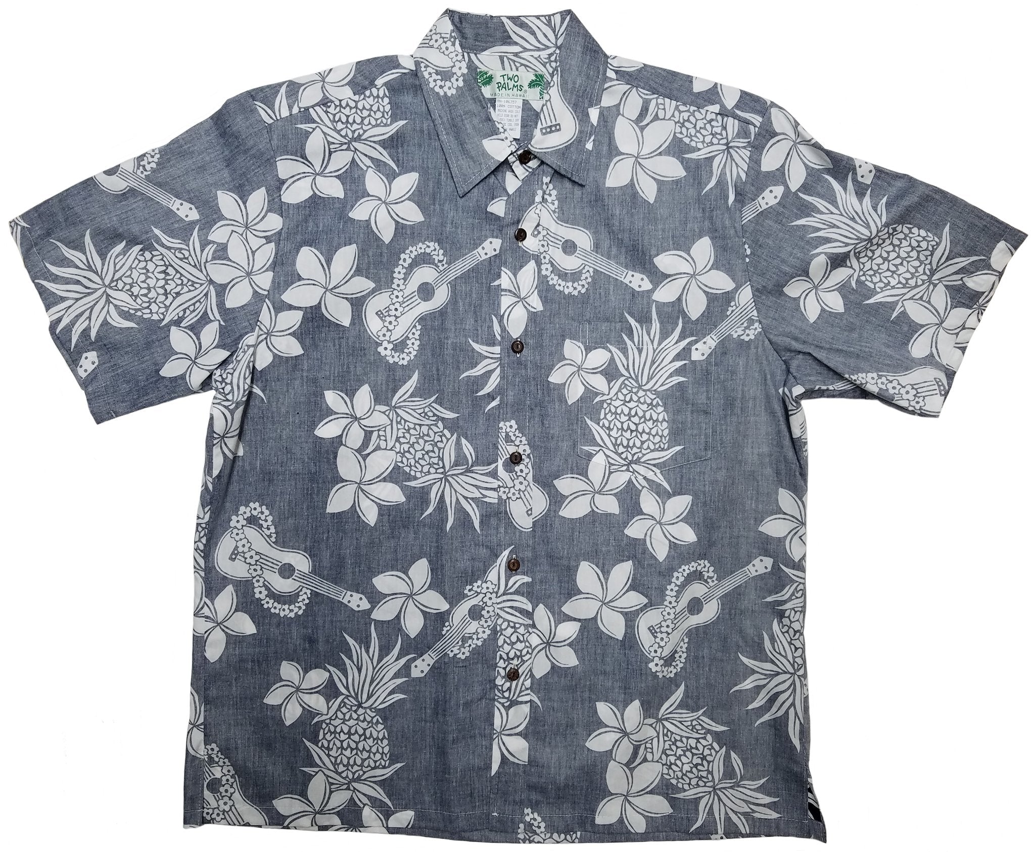 Two Palms Ukulele Hawaiian Shirt – Reverse Print