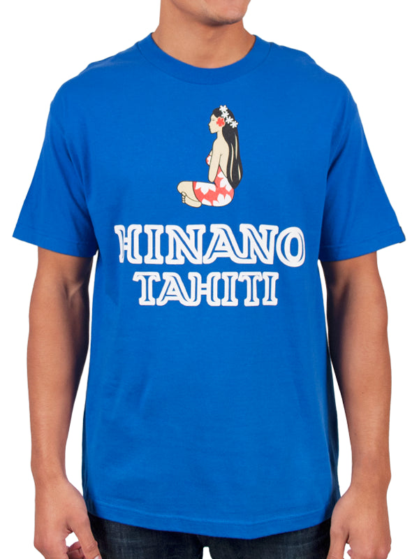 Hinano Classic Logo Two Sided T-shirt - Blue or White Tees