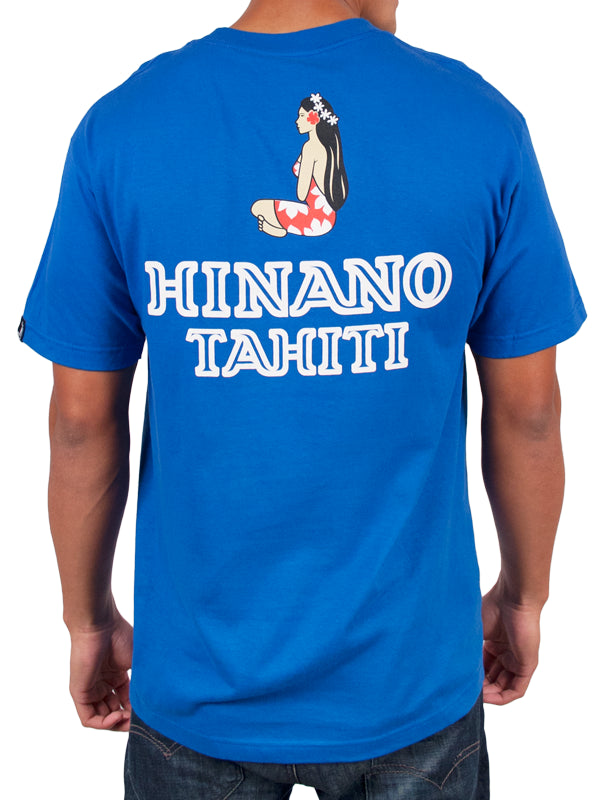 Hinano Classic Logo Two Sided T-shirt - Blue or White Tees