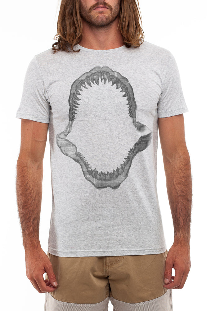 Rhythm Jaws Tee Grey Marle T-shirt