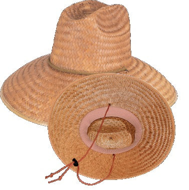 Mens Straw Lifeguard Hat - Underbrim Designs