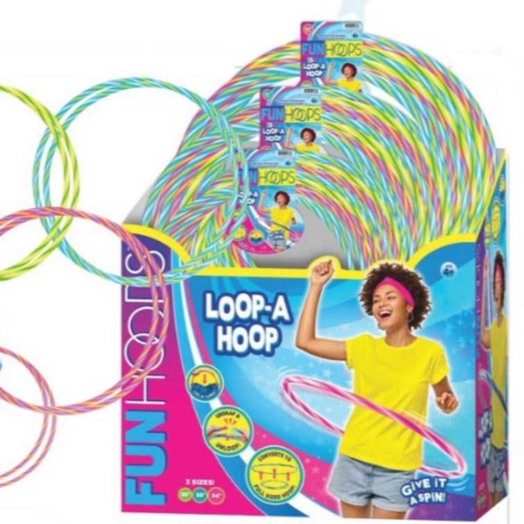 Loop a Hoop - Travel Exercise Hoop - Coils Down for Travel - Fitness Hoop