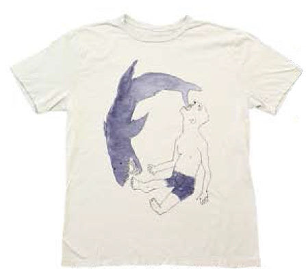 Man Eat Shark T shirt