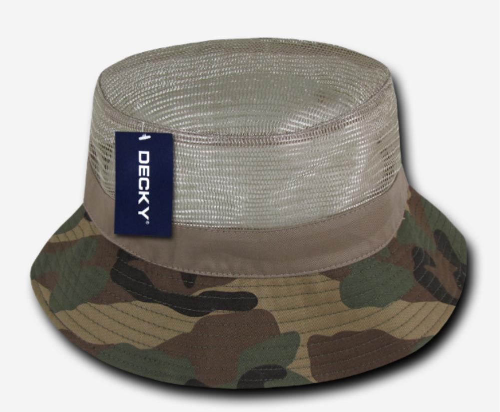 California Inc Mesh Bucket Hat - Open Mesh Top