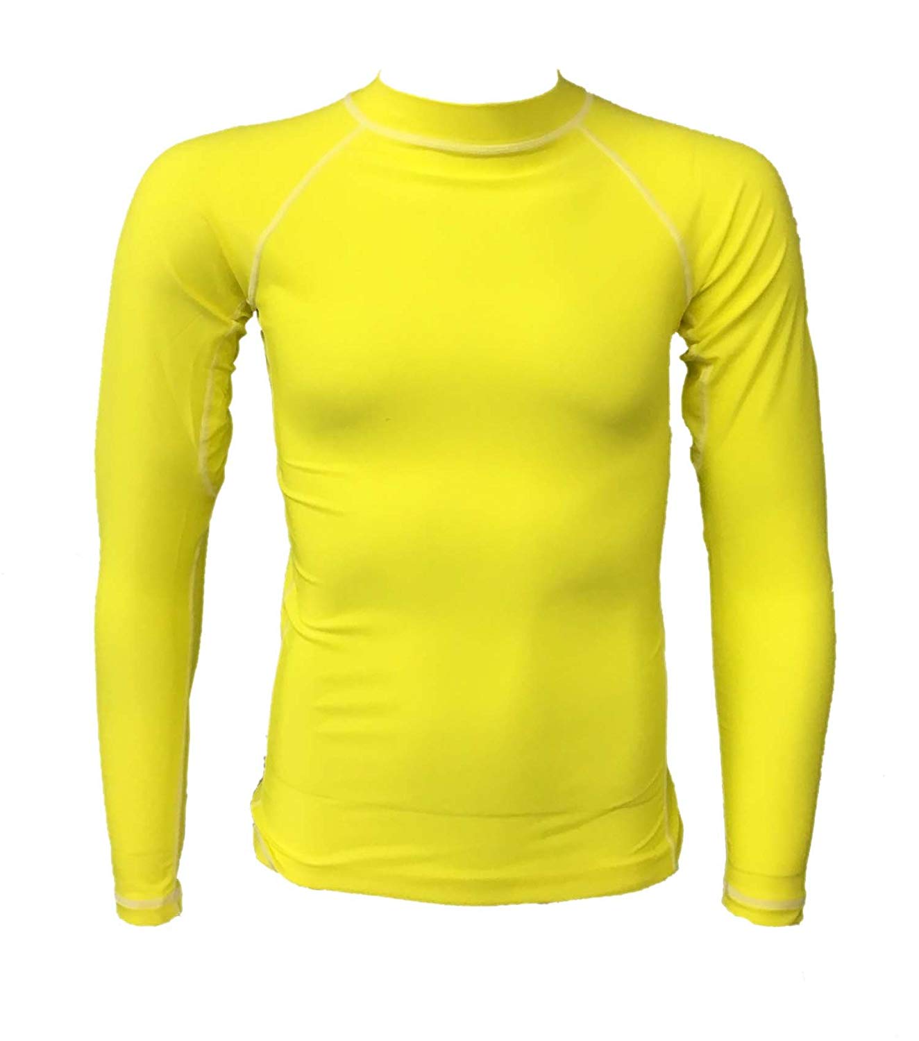 UnSponsored Kids L/S Neon Yellow Rash Guard – High Visibility Swim Shirt