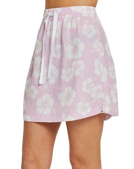 Womens - Skirt - Beach Skirt - Hibiscus Dusty Pink
